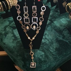 Necklace and matching earrings